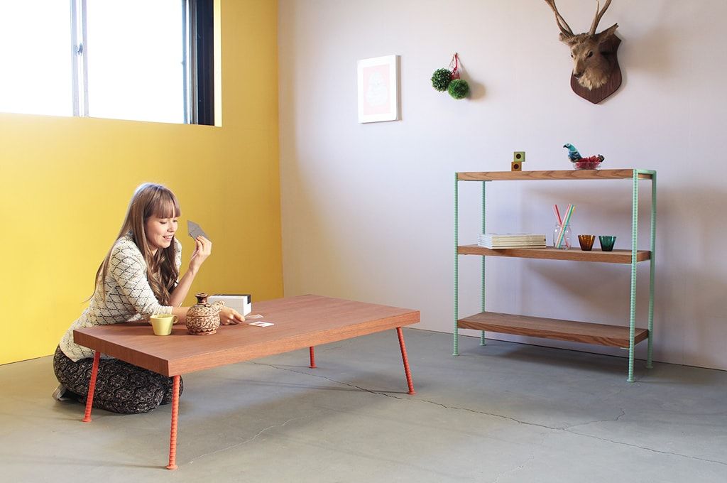 選ぶ楽しさ満載♪天板と脚が選べるコーヒーテーブル！らくだカンガルーのイメージ