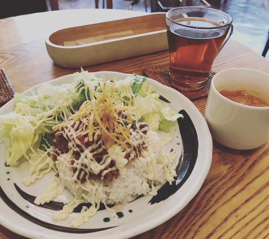 tagcafeさんのランチメニュータコライス