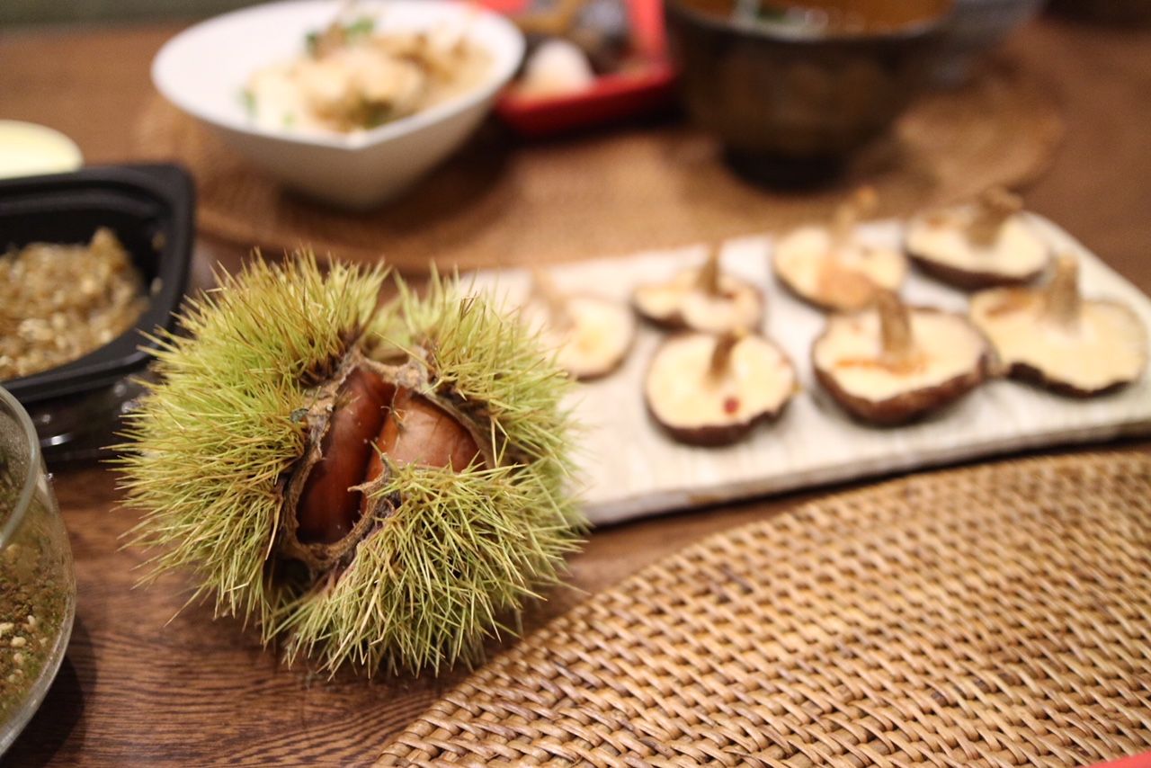 食欲の秋！栗としいたけも美味しい