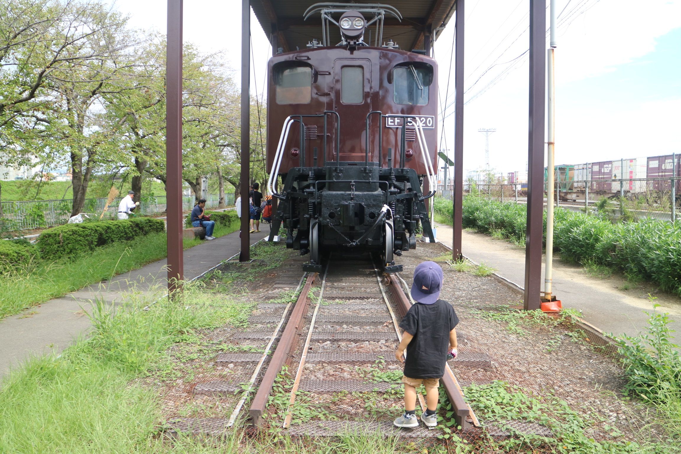 新幹線公園の味わい深い電気機関車