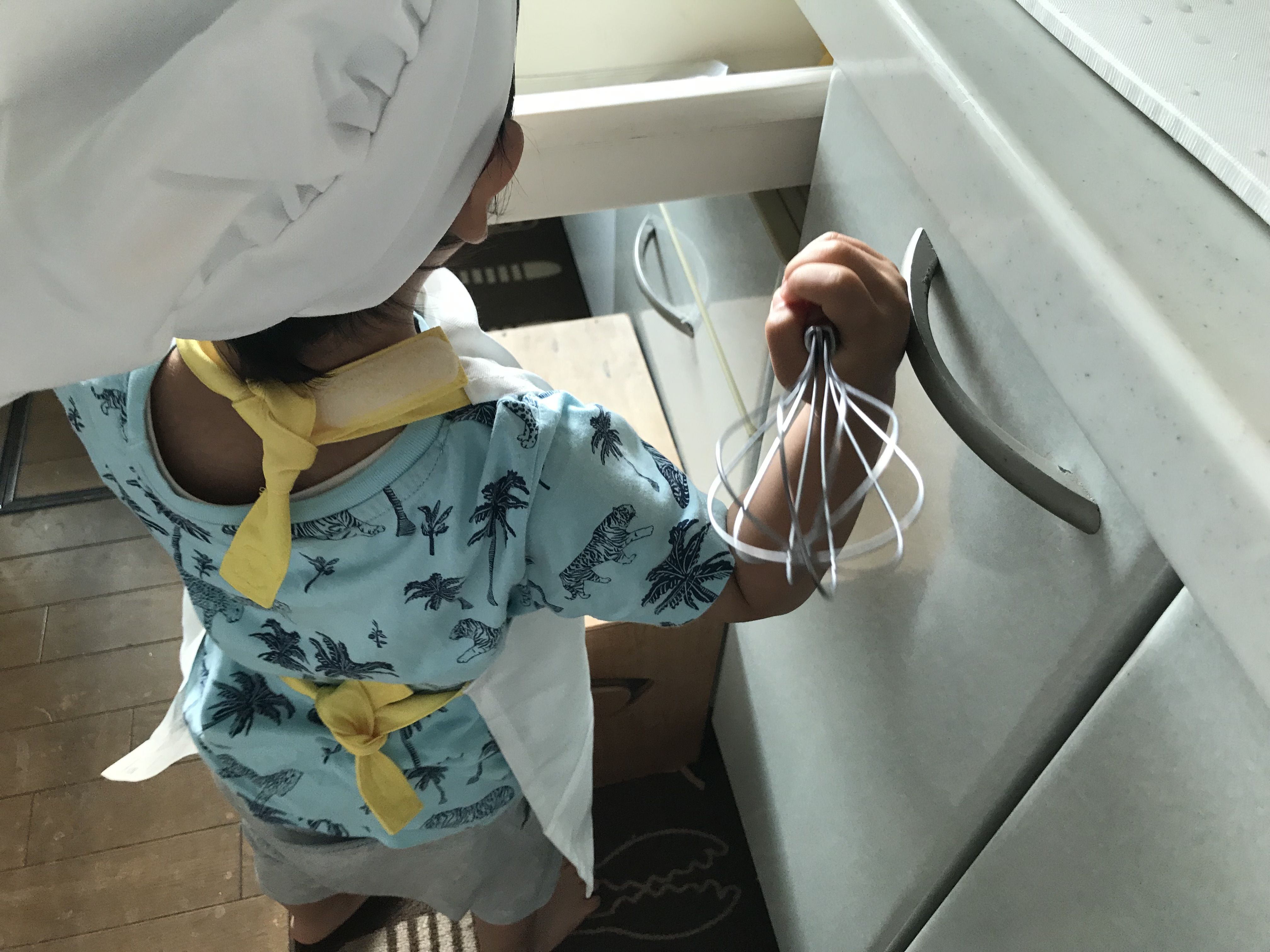 ３歳ムスコ、コックさん始めました。～自然がすぐ近くにある生活～