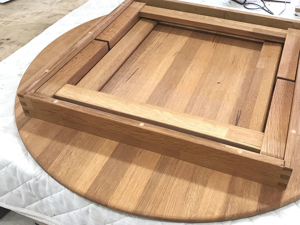 ちゃぶ台をダイニングテーブルにリメイク