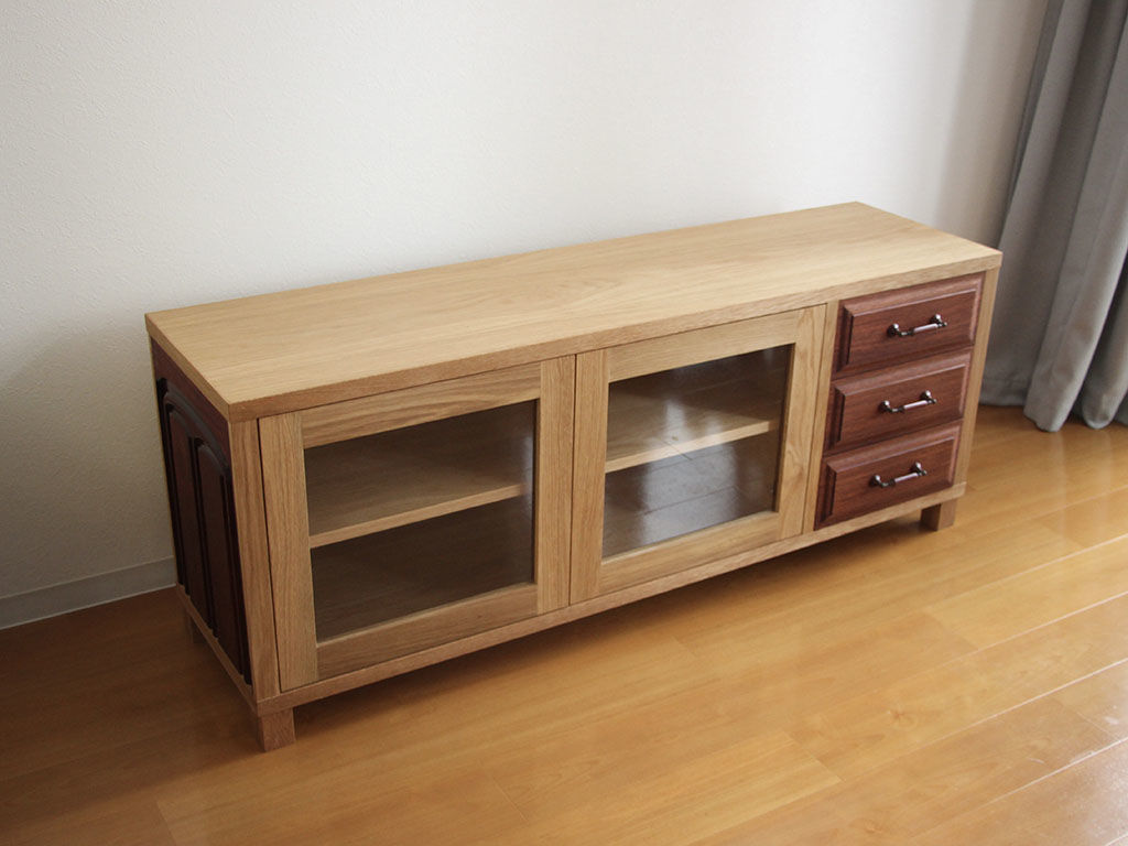 婚礼タンスをリメイクして作ったテレビボード