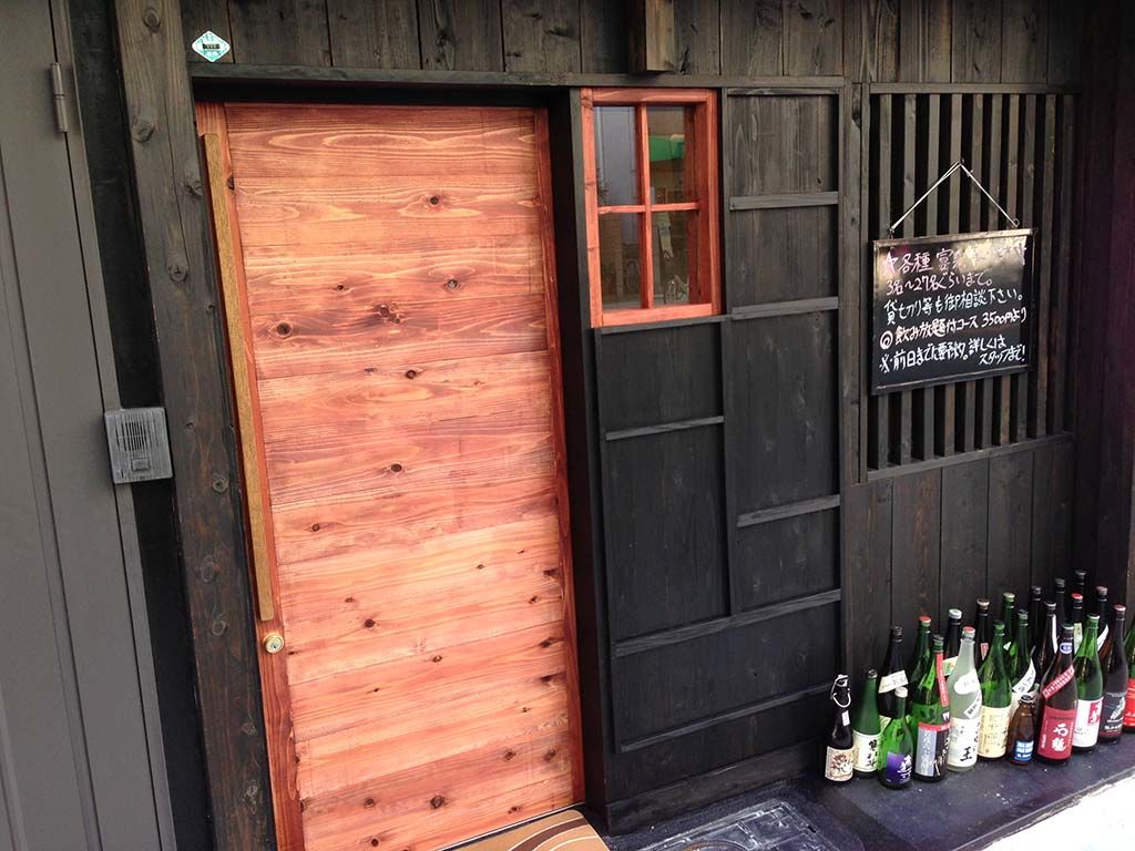 飲食店の入り口ドア 家具オーダーメイド事例：M011