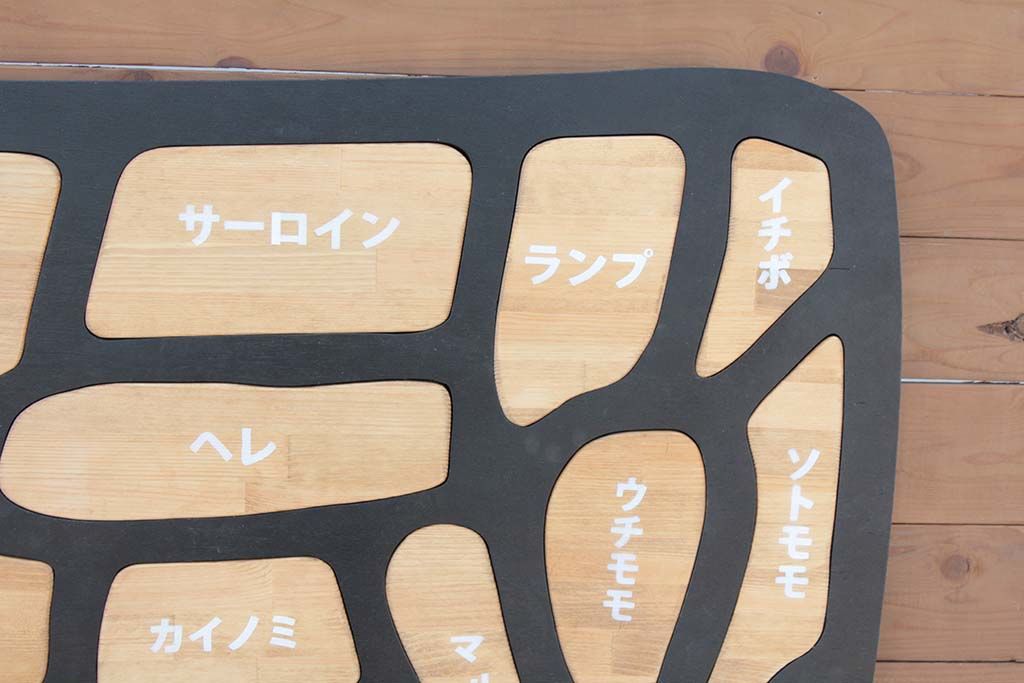 牛肉部位パズルのパーツ