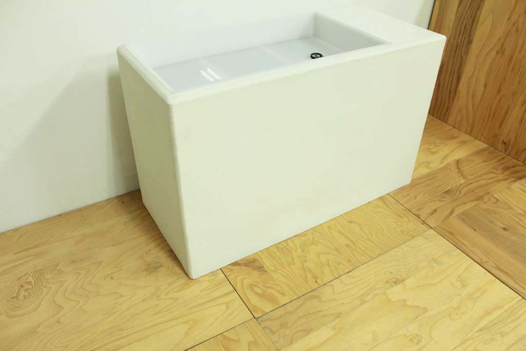 モルタル仕上げの水苔スタンド 家具オーダーメイド事例:M077