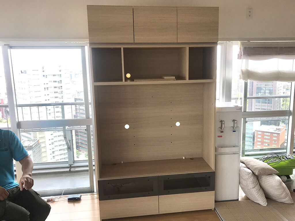 リメイクのご相談をいただいた壁面収納家具