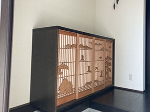 書院障子を活かして下駄箱にリメイク アイキャッチ