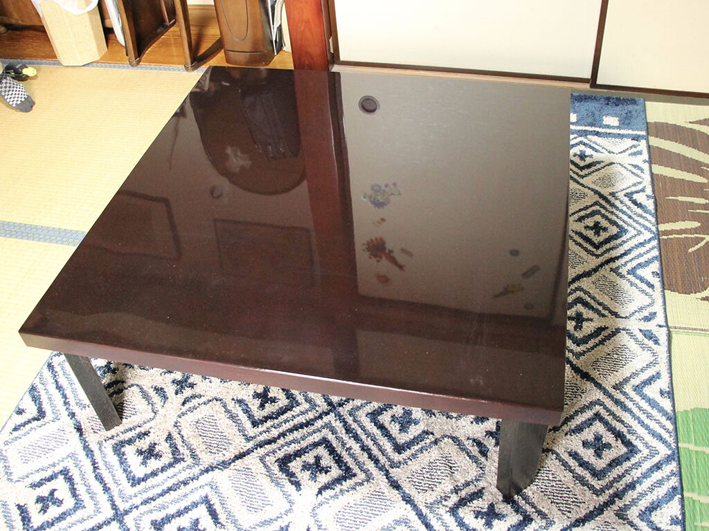 天板の美装の仕上がりを気に入っていただけたちゃぶ台