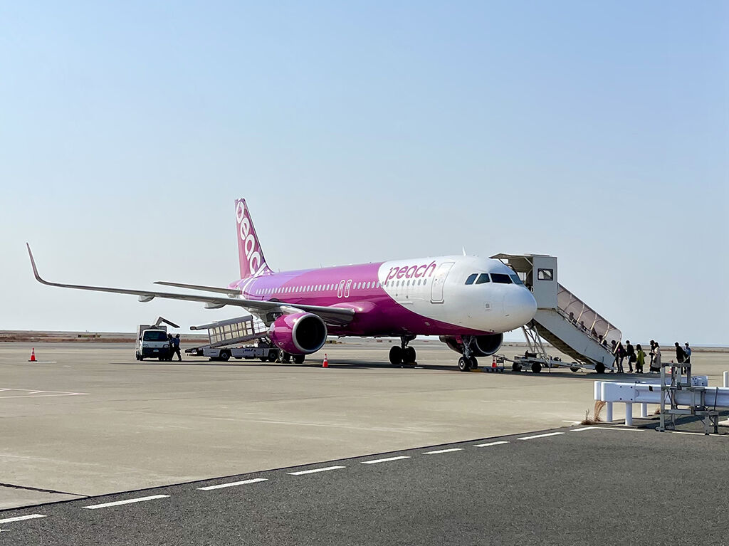 沖縄行きの飛行機