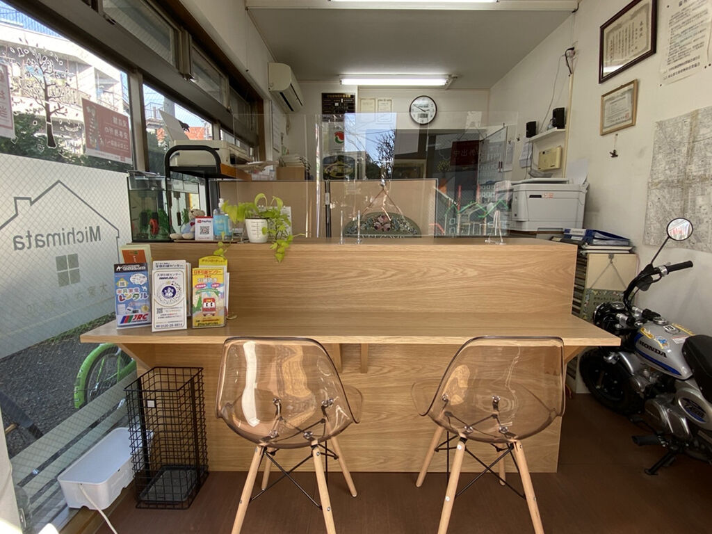 お客様からいただいた納品後のオーダーメイドカウンターのお写真