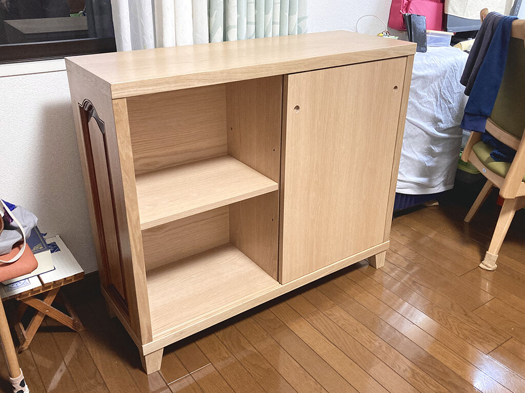 お客様宅に納品した婚礼タンスからリメイクしたサイドボード
