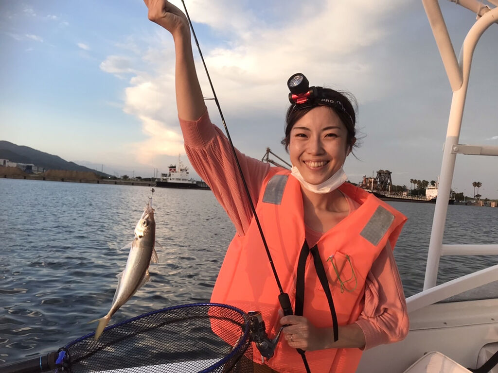 夏に淡路島に行って船釣りした時の写真