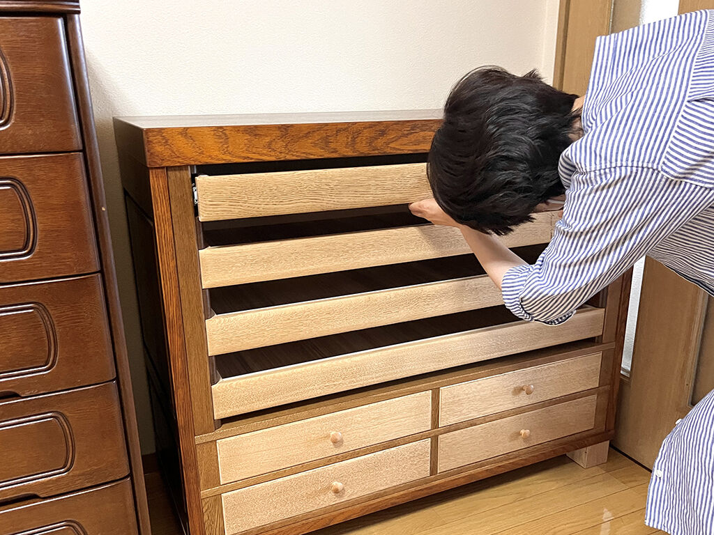 隅々まで家具のリメイクを気に入ってくださったお客様