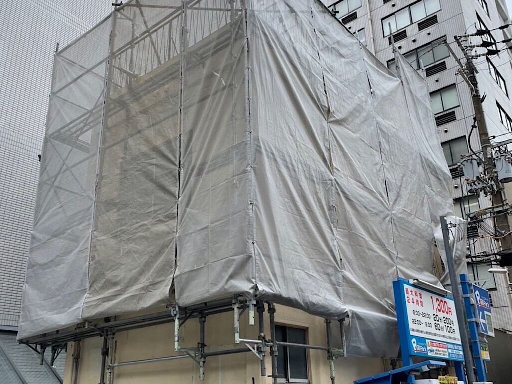 タニヨンベース改装工事の外装