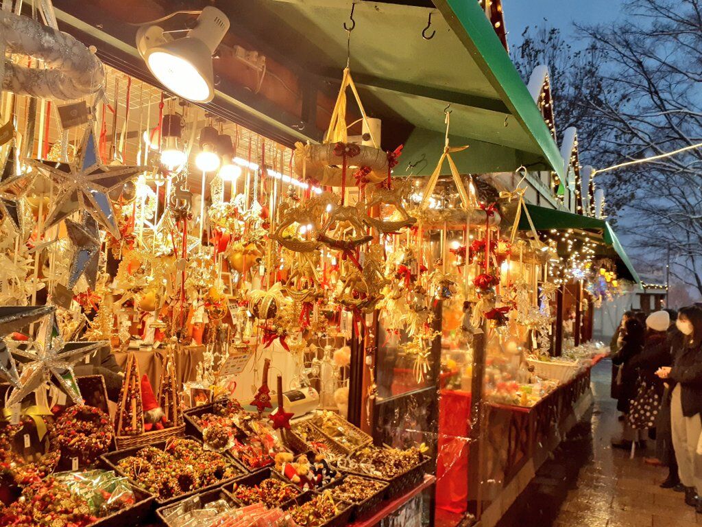 クリスマス雑貨の屋台