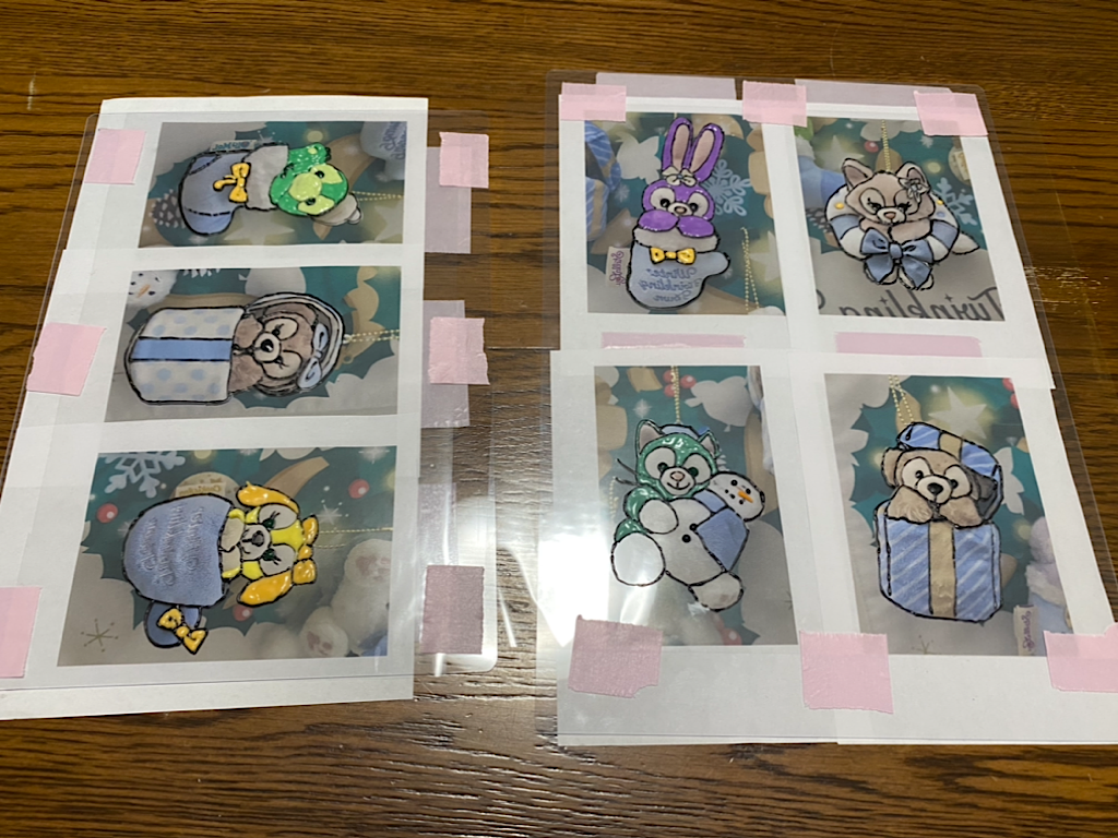 線を描いたら、色をのせていきます