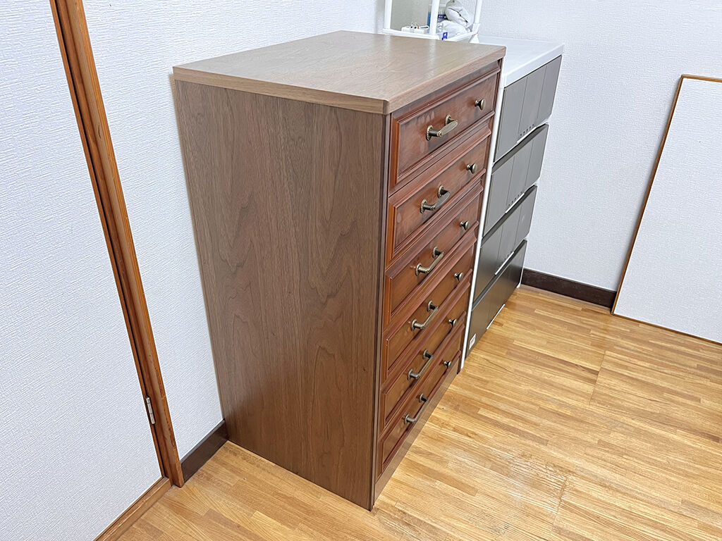 奥行きサイズが揃っているチェスト