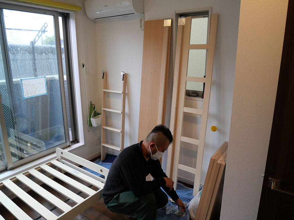 戸建て3階に階段搬入できるパーツ