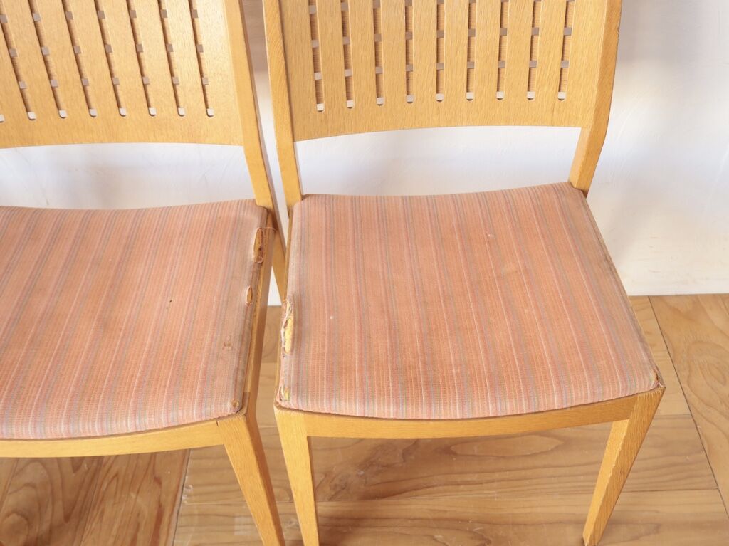張り替えをご依頼いただいた椅子の座面