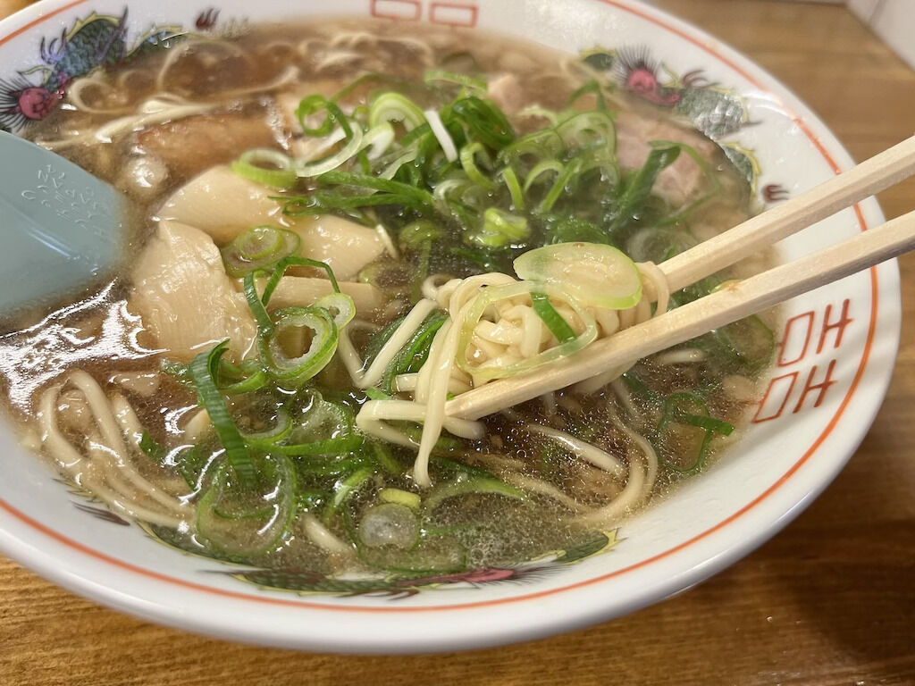 平打ち麺の尾道ラーメン