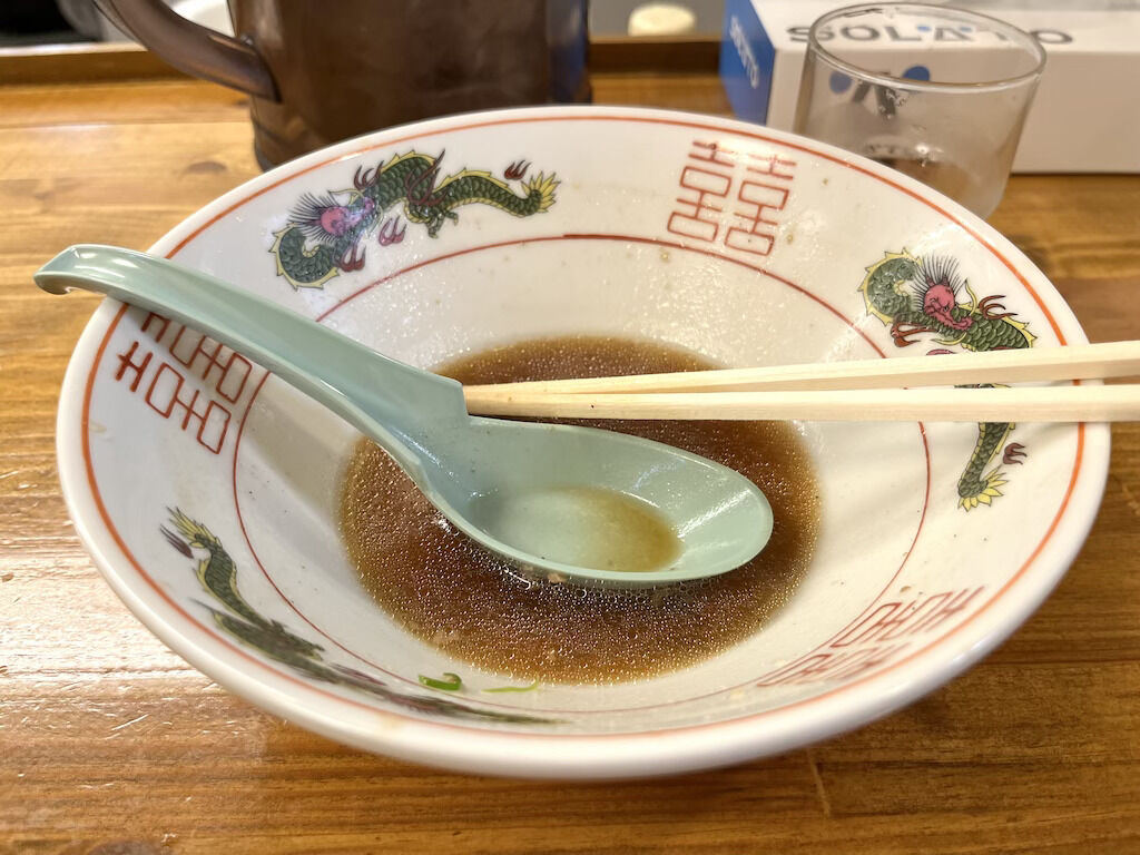飲み干す寸前でなんとか我慢した美味しすぎるスープ