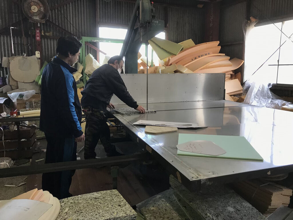 お世話になっているウレタン屋さん