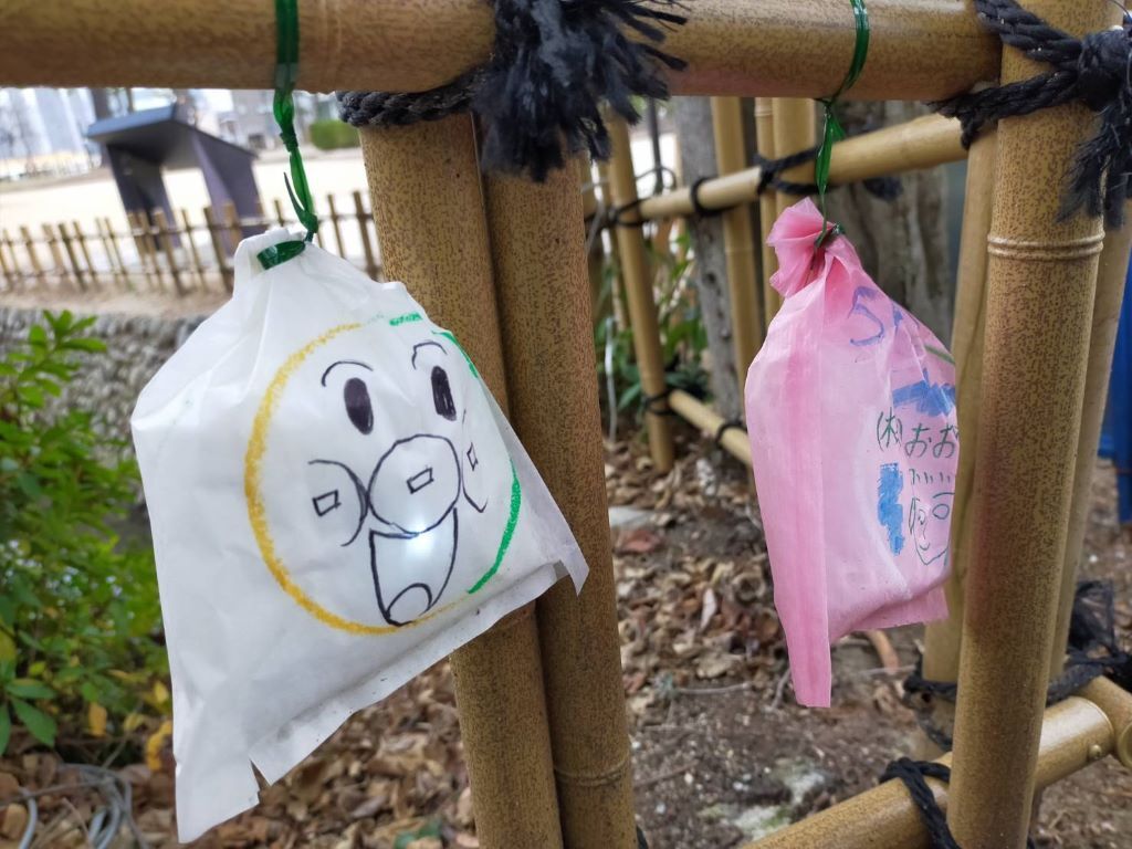 道後公園イルミネーションは子供たちが制作