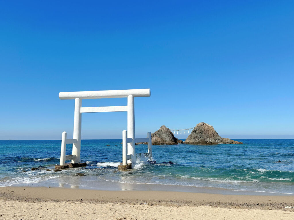 糸島　桜井二見ヶ浦　夫婦岩