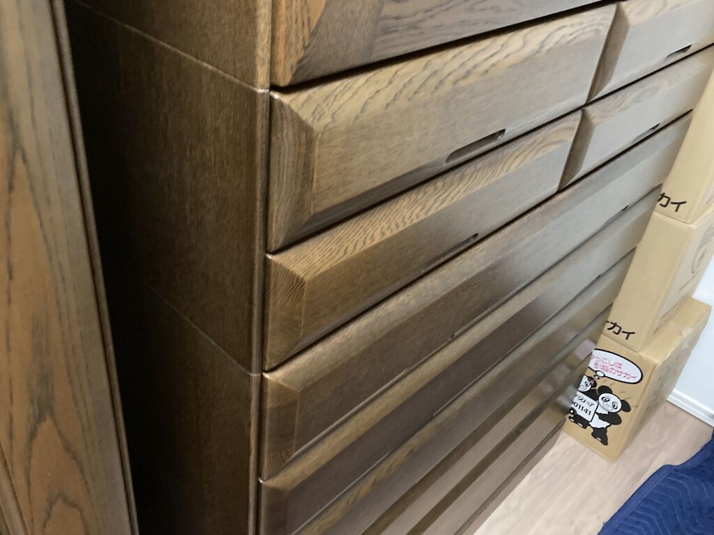お客様がそのままの形で使う予定と仰っていた整理タンス