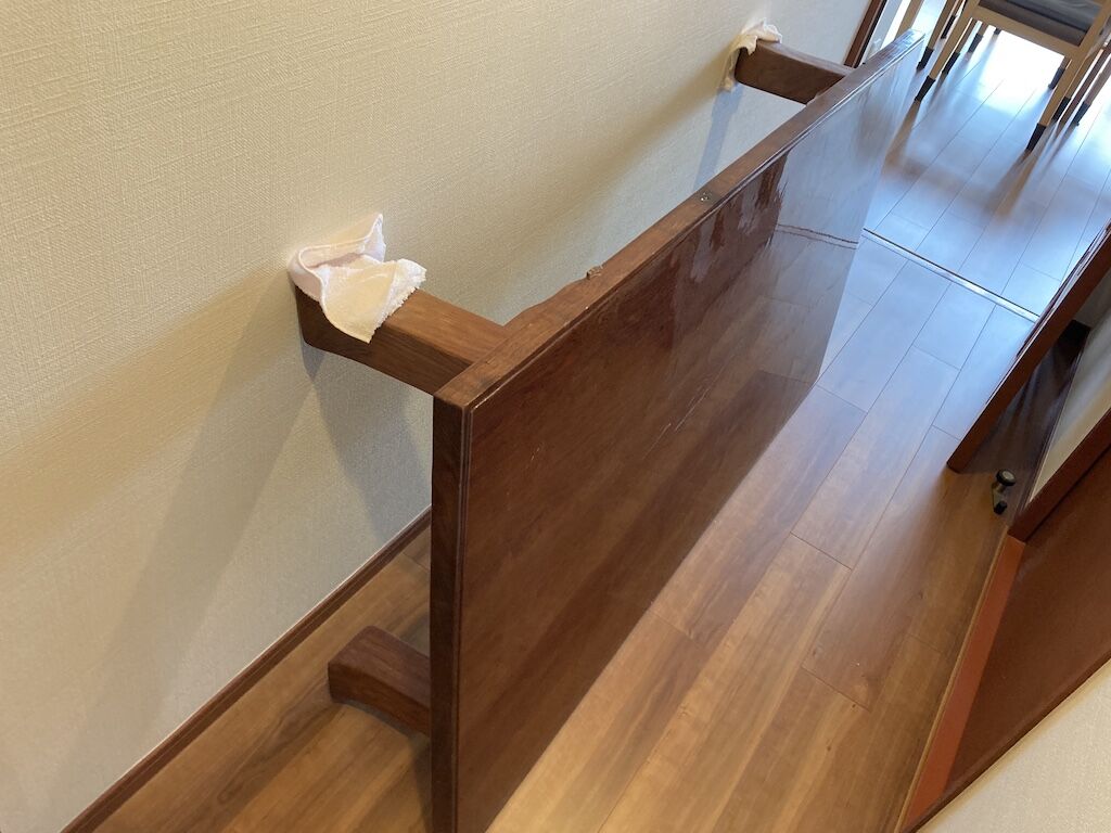 リメイクをご依頼いただいた座卓を引き取りに伺った時の写真