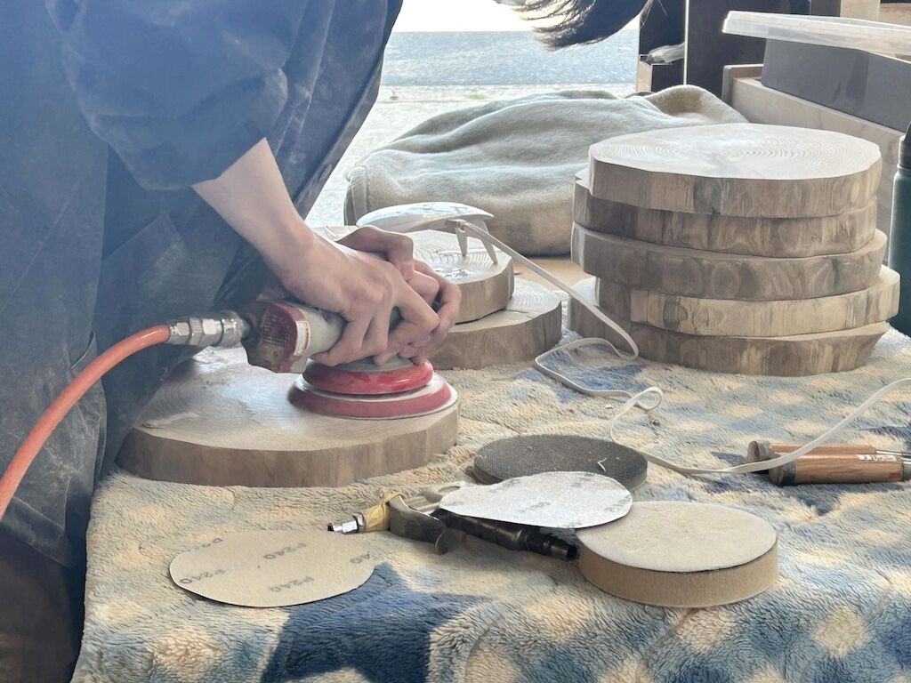 家具の製作の様子