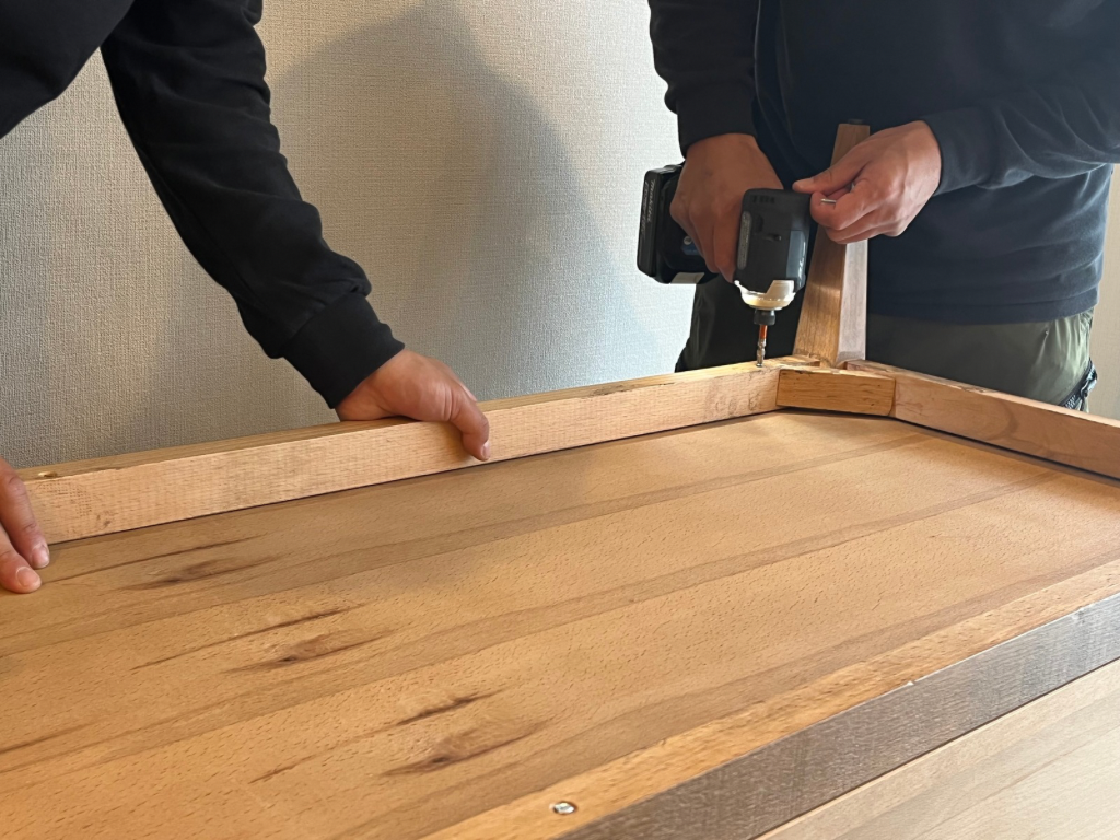 海外製の家具を分解して搬入がスムーズに