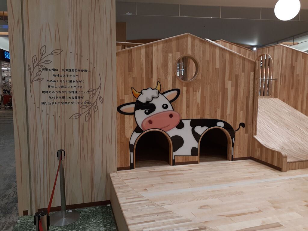 道産木材の遊び場