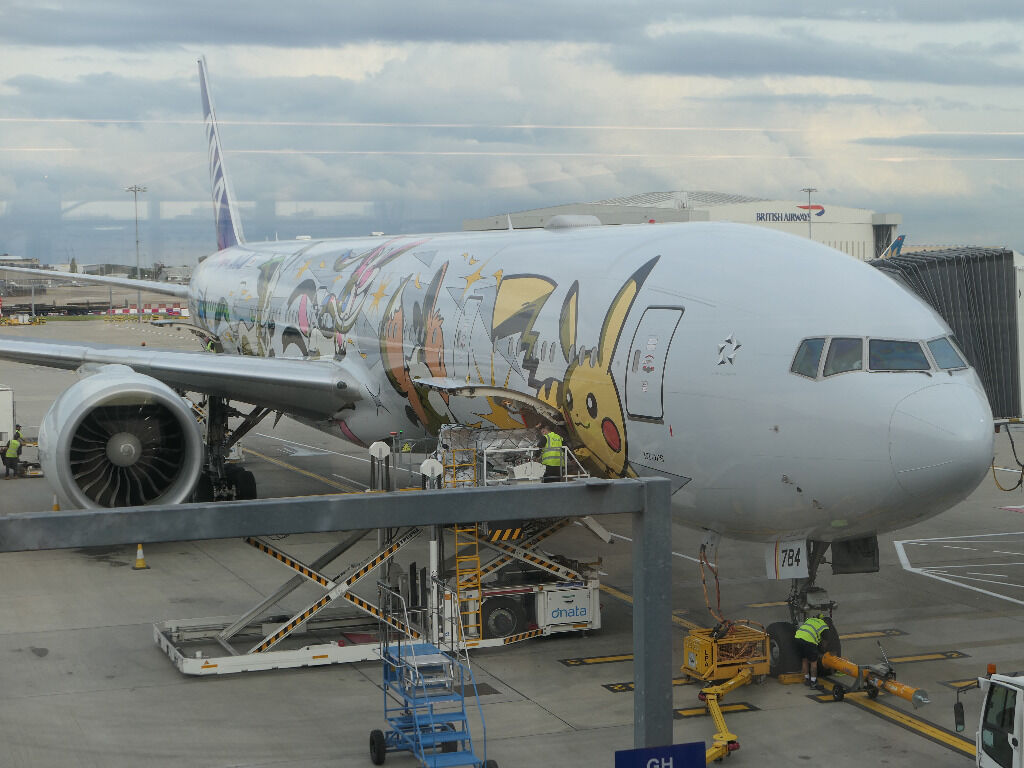 本帰国の時に乗った飛行機