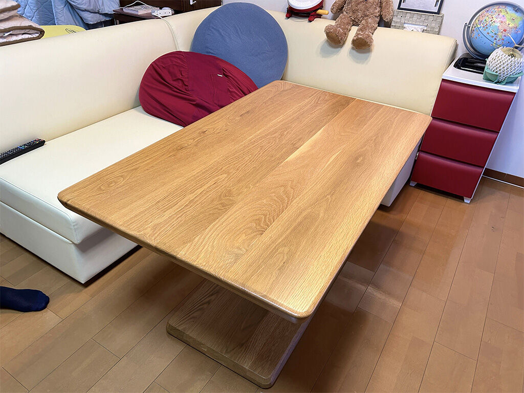 傷や汚れのあるテーブルの天板をレストア！新品のような仕上がりに♪のイメージ