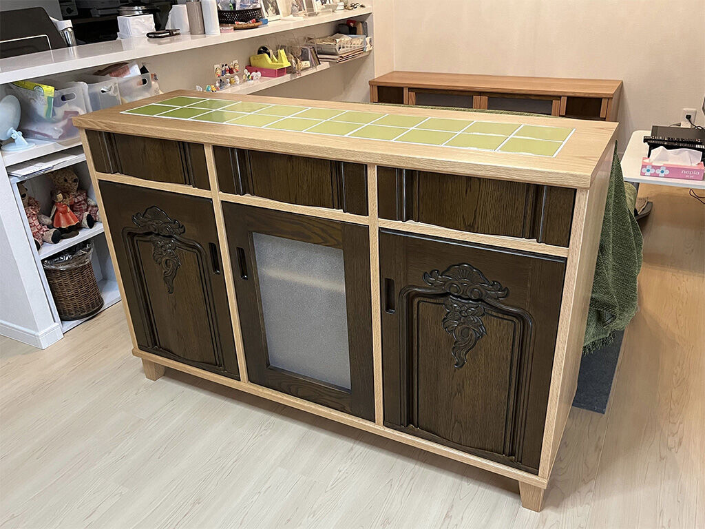 婚礼タンスを新居用の家具にリメイク♪収納力抜群のリビングボードにのイメージ
