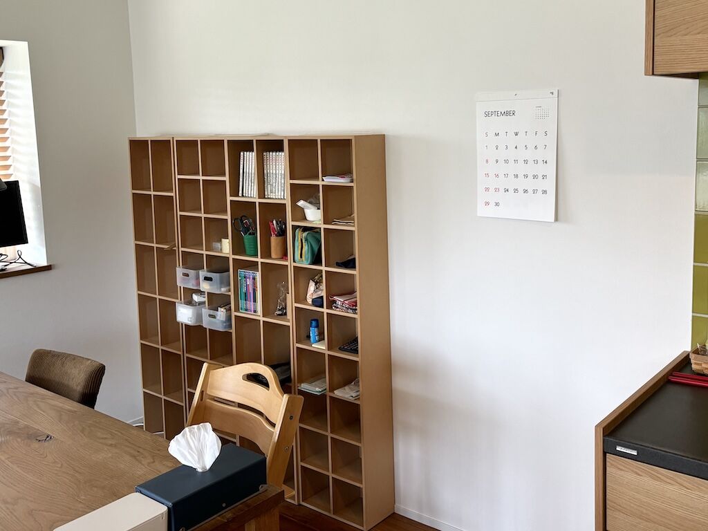 元々お使いだった収納棚