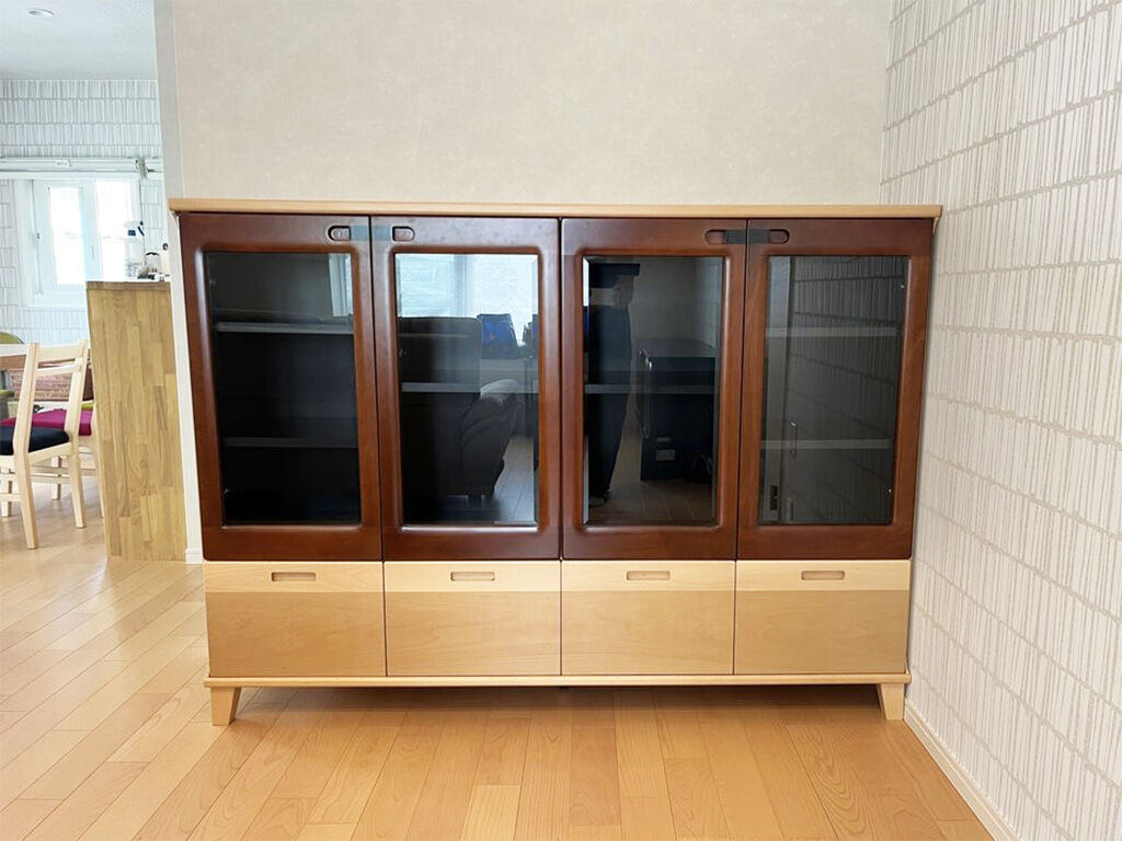 リビングボードを新居仕様にリメイク！脚をつけて引き出しをプラス♪